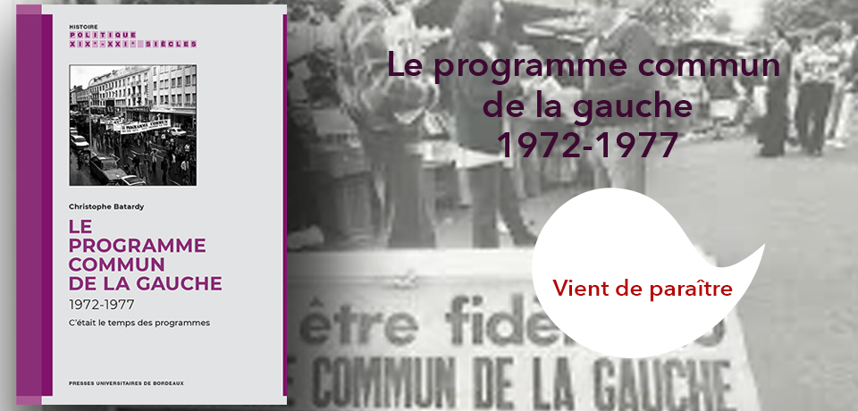 couverture de Le programme commun de la gauche 1972-1977