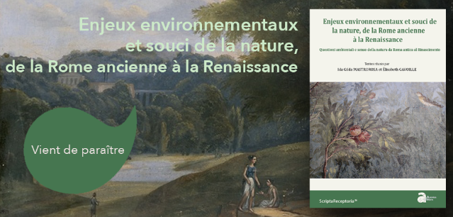 Couverture de Enjeux environnementaux et souci de la nature, de la Rome ancienne à la Renaissance