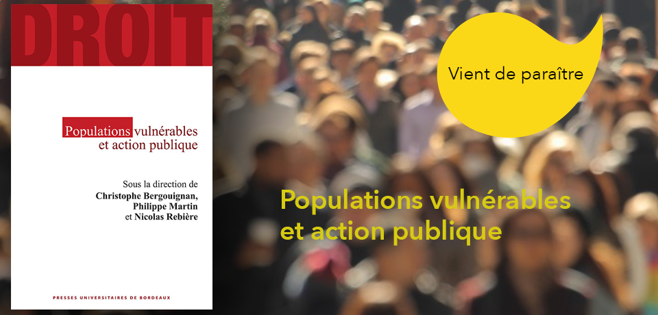 couverture de Populations vulnérables et action publique