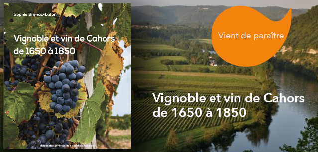 couverture de Vignoble et vin de Cahors de 1650 à 1850