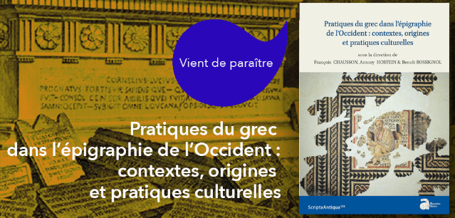 couverture du livre Pratiques du grec dans l’épigraphie de l’Occident: contextes, origines et pratiques culturelles