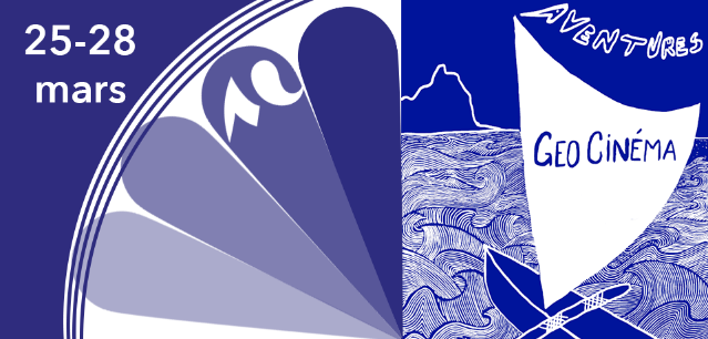 Le dessin d'un radeau sur fond bleu avec une grande voile blanche - illustration de Laura Corsi
