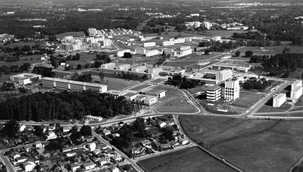 Le campus en 1970
