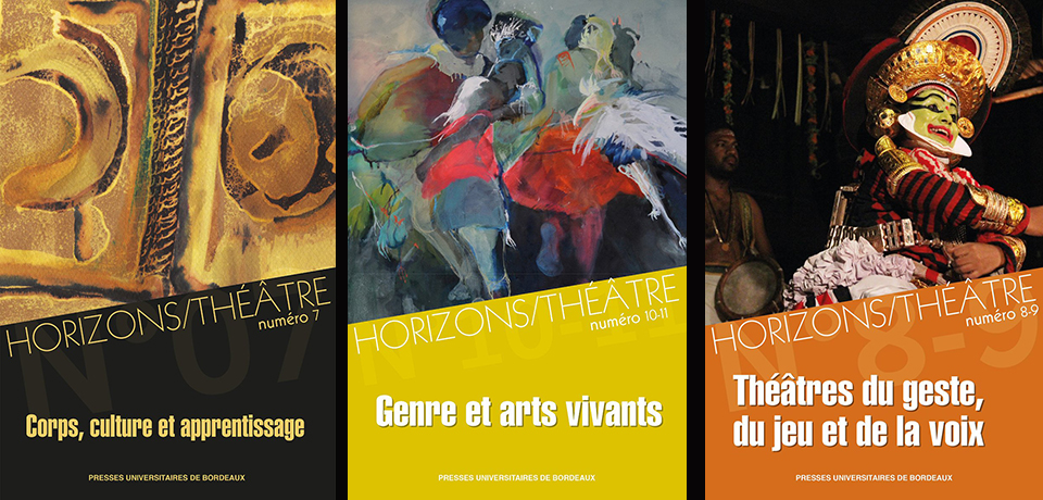 Couvertures de la revue Horizons/Théâtre