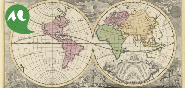 Carte ancienne nommé Basis geographiae recentioris astronomica réalisée par johann gabriel doppelmayr.