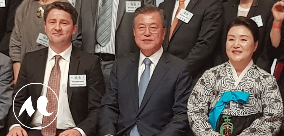 Stéphane Couralet, le Président de la République de Corée à Paris, Monsieur MOON Jae-in et son épouse