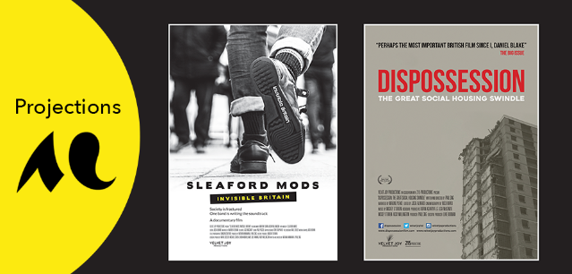 Visuels des films "Sleaford Mods, Invisible Britain" et "Dispossession"