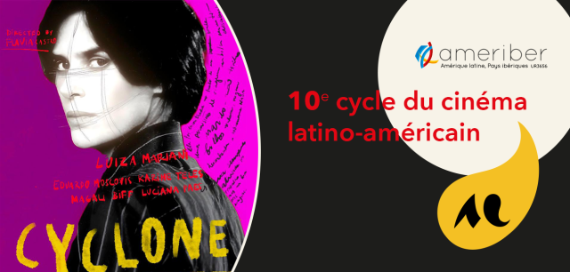 Vue d'une partie de l'affiche du film Cyclone