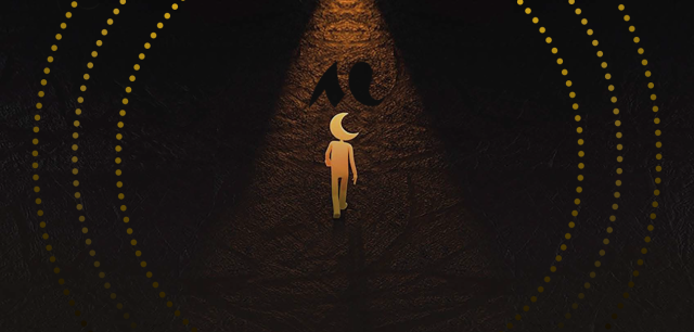 un personnage imaginaire qui marche vers une source lumineuse