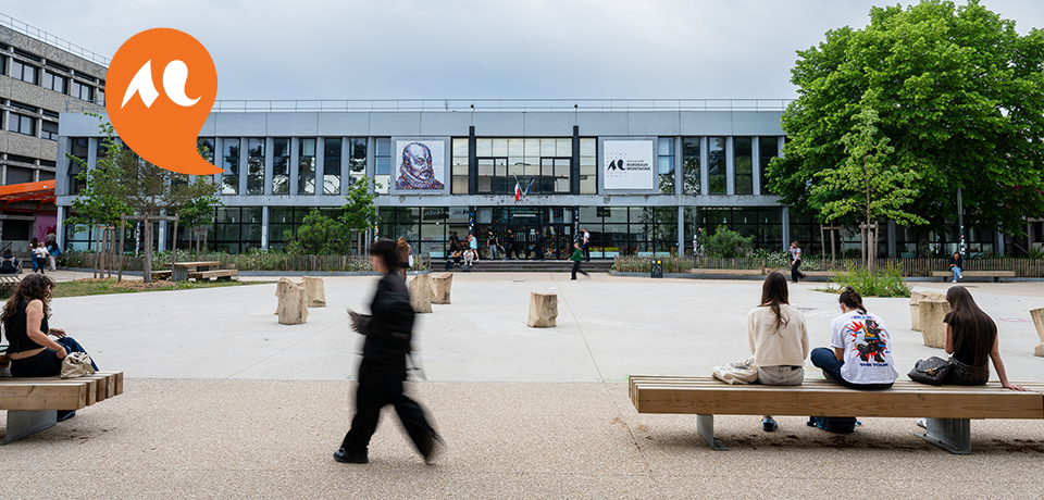 parvis de l'Universit&eacute; Bordeaux Montaigne