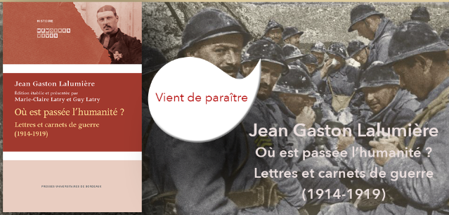 couverture de Où est passée l’humanité. Lettres et carnets de guerre (1914-1919)