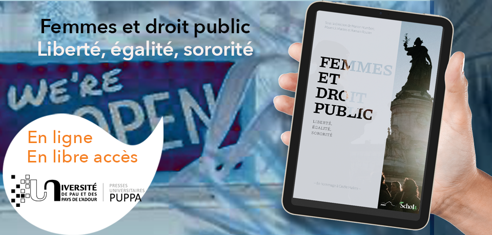 couverture de Femmes et droit public. Liberté, égalité, sororité