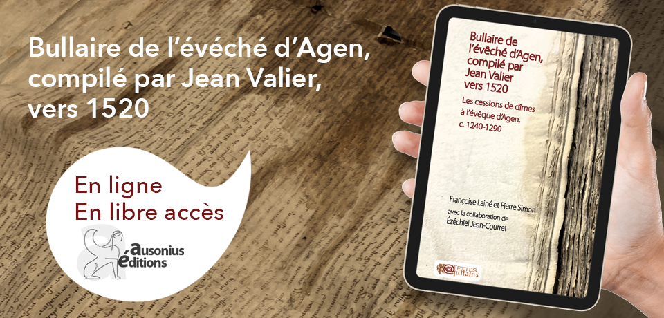 couverture du Bullaire de l’évêché d’Agen, compilé par Jean Valier vers 1520 