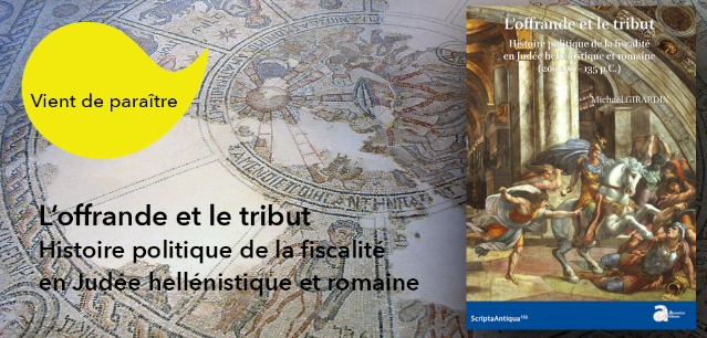 couverture du livre L’offrande et le tribut Histoire politique de la fiscalité en Judée hellénistique et romaine (200 a.C. - 135 p.C.)