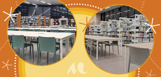 Salle de la bibliothèque Lettres et Sciences humaines (niveau 2) - Remplacement du mobilier entre fin novembre et décembre 2024