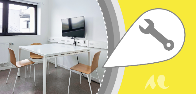 Salle de travail en groupe BUDL 419 - Bibliothèque Lettres et Sciences humaines