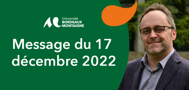 Photo du président de l'université, Lionel Larré