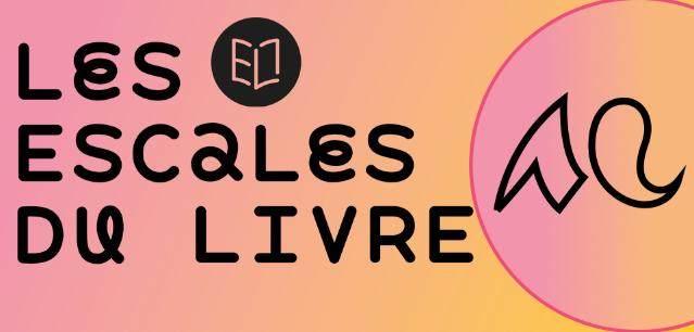 Titre du festival en noir apparaît sur un fond dégradé du rose vers le jaune