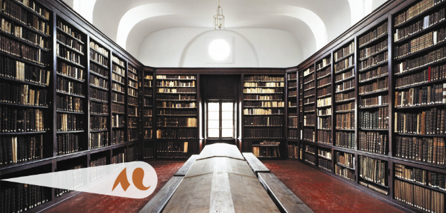 intérieur de la bibliothèque du centre culturel irlandais