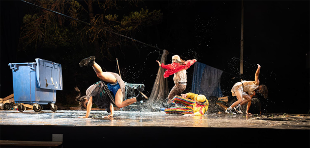 Vue d'un spectacle de cirque