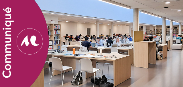 Salle de lecture de la bibliothèque Rigoberta Menchu