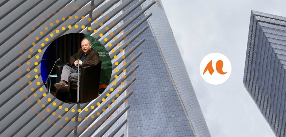 d&eacute;tail d'architecture de deux gratte-ciel et photo de Patrick Boucheron