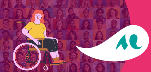 Affiche UNICIA Savoir-vivre of treating people with disabilities