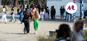 &eacute;tudiants sur le campus