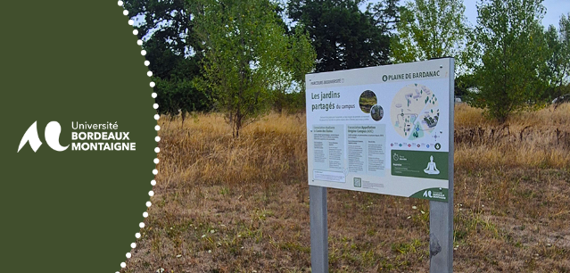 panneau d'information sur le parcours biodiversité