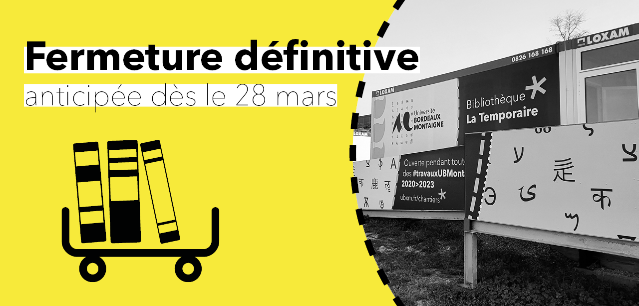 Fermeture définive de La Temporaire : anticipée, dès le 28 mars 2023