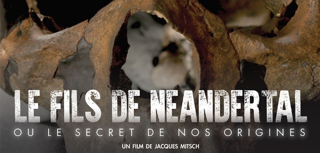 extrait de l'affiche du film le fils de Néanderthal