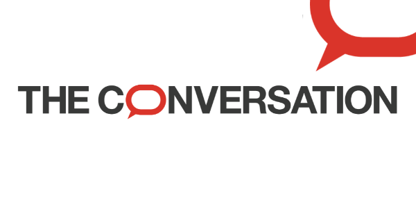 logo The Conversation avec une bulle de dialogue