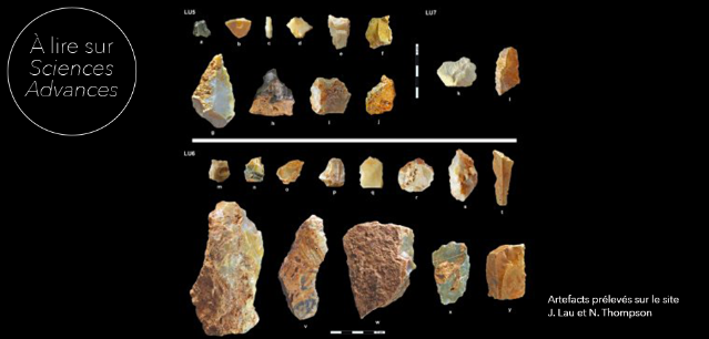 Artefacts prélevés sur le site - J. Lau et N. Thompson