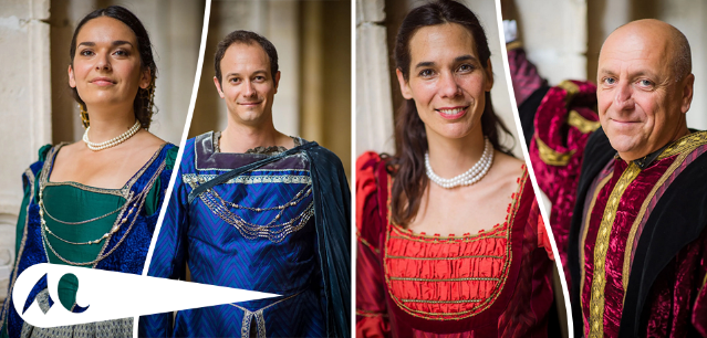 Pêle-mêle des artistes du quatuor vocal Le Plisson