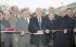 1996, Inauguration de la Maison des Arts (MDA) à l'extérieur, coupe du ruban.  De gauche à droite : Philippe ROUYER, Alain ROUSSET, Bernard LANDOUZY, Jacques VALADE, (?), André POUILLE, Massimiliano FUKSAS, Alain CAZABONNE
