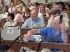 Juillet 2006, Philippe Rouyer au premier rang d’une signature pour le PRES universités de Bordeaux, en reportage pour Radio Campus.