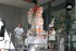 2005 - Installation du sphinx de Naxos à l'archéopôle d'Aquitaine