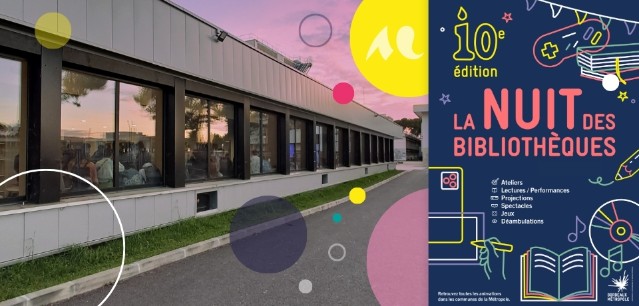 Bibliothèque Rigoberta Menchù - Affiche de la Nuit des bibliothèques de Bordeaux Métropole 2026