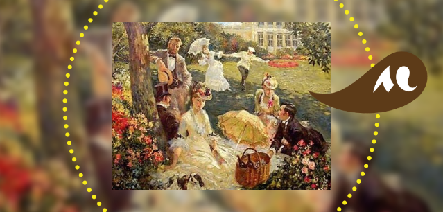 peinture de Vladimir Pervunensky - A Picnic