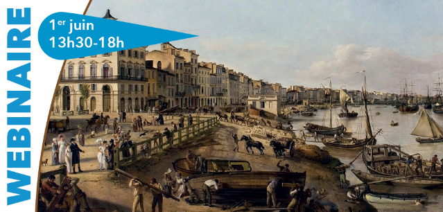 Vue d’une partie du port et des quais de Bordeaux dits des Chartrons et de Bacalan. Pierre Lacour, 1804-1806, Le Port de Bordeaux © Musée des Beaux-Arts - Mairie de Bordeaux