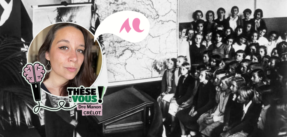 Une professeure et sa classe en cours d'histoire en Allemagne