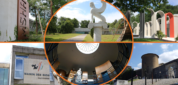 Lieux de la recherche : MSHA, centre IKER, maison des Suds, école doctorale, archéopole, maison de l'archéologie.
