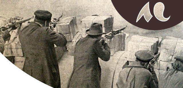 Révolutionnaires sur les barricades en Allemagne (1918-1919)