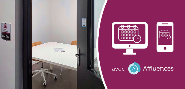 Réserver une salle de travail dans les bibliothèques de l'Université Bordeaux Montaigne avec Affluences