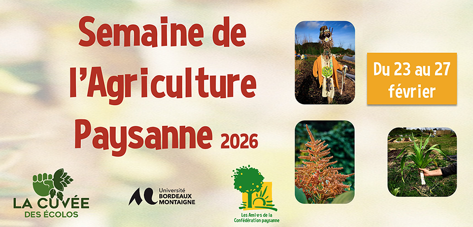 Affiche Semaine de l'Agriculture Paysanne