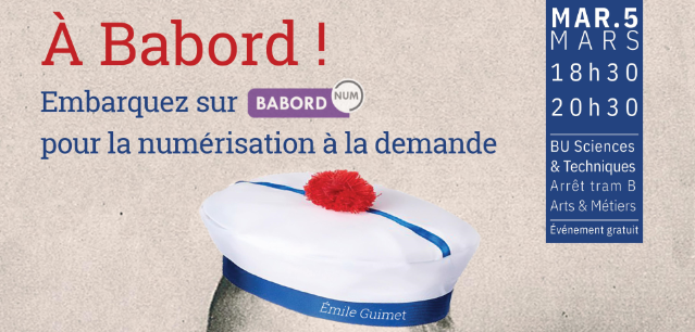 Lancement du service de numérisation à la demande le mardi 5 mars à la bibliothèque universitaire Sciences et Techniques