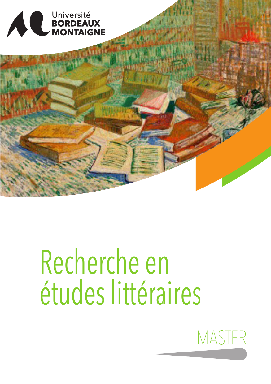 Master 1 Recherche en études littéraires - Université Bordeaux Montaigne