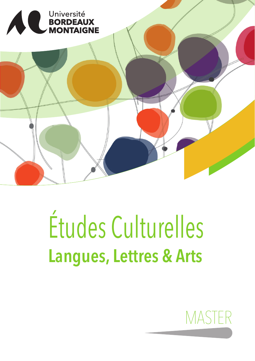 25 master 1 mention etudes culturelles parcours langues lettres arts