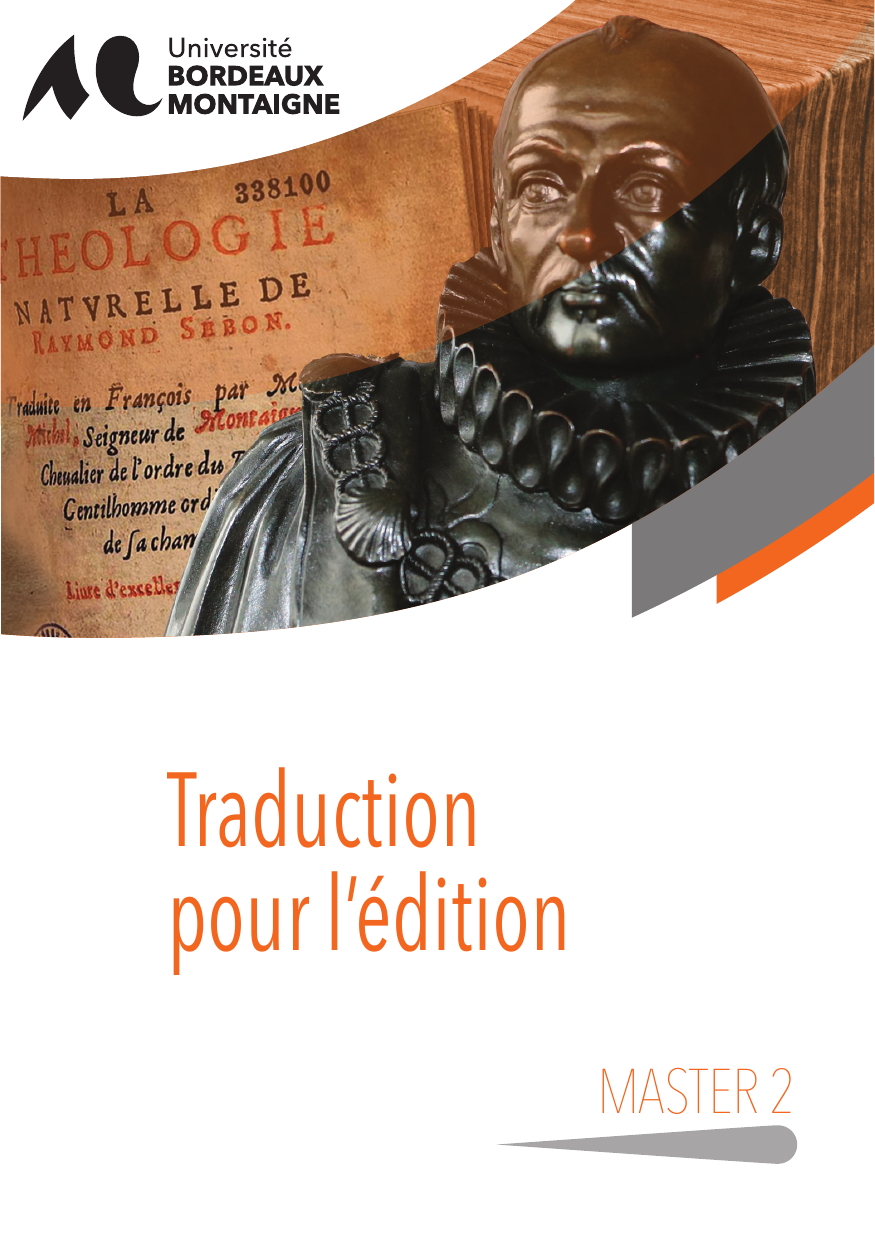Master 2 Traduction pour l'édition Université Bordeaux Montaigne