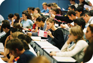 étudiants dans un amphi